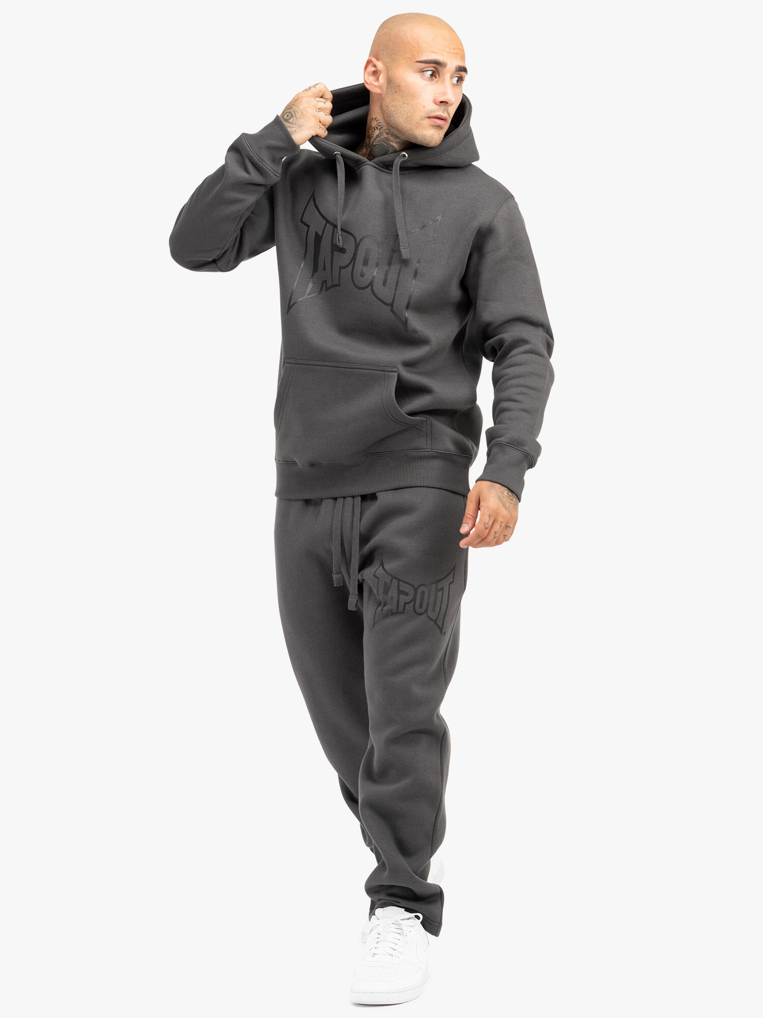 TAPOUT Heren sweatshirt met capuchon regular fit LIFESTYLE BASIC HOODIE 3/6