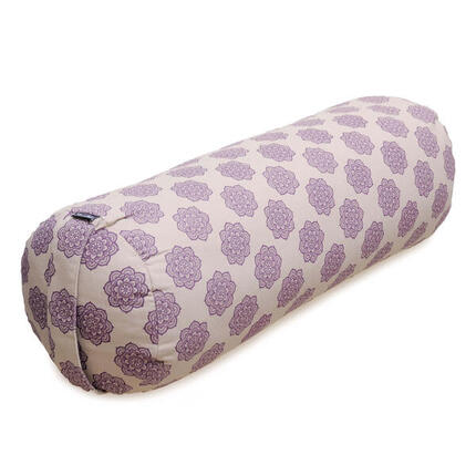 Yoga Bolster Round Vintage Style Yoga Hell Blau YOGISHOP.COM