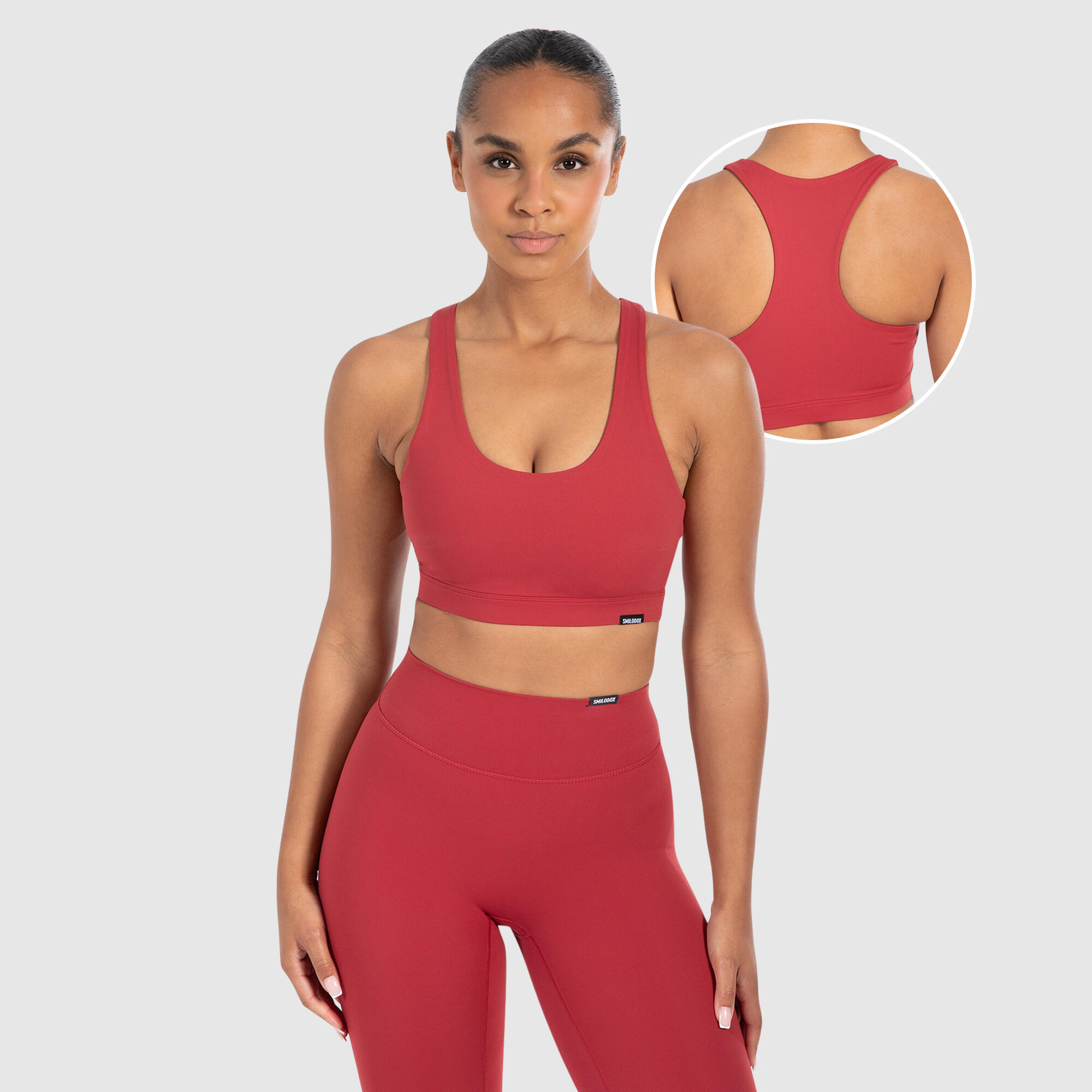 SMILODOX Damen Sport BH Marie Weinrot