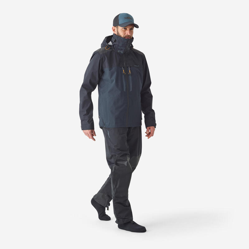 Seconde vie - Pantalon de pêche wading étanche et respirant chaussons... - BON