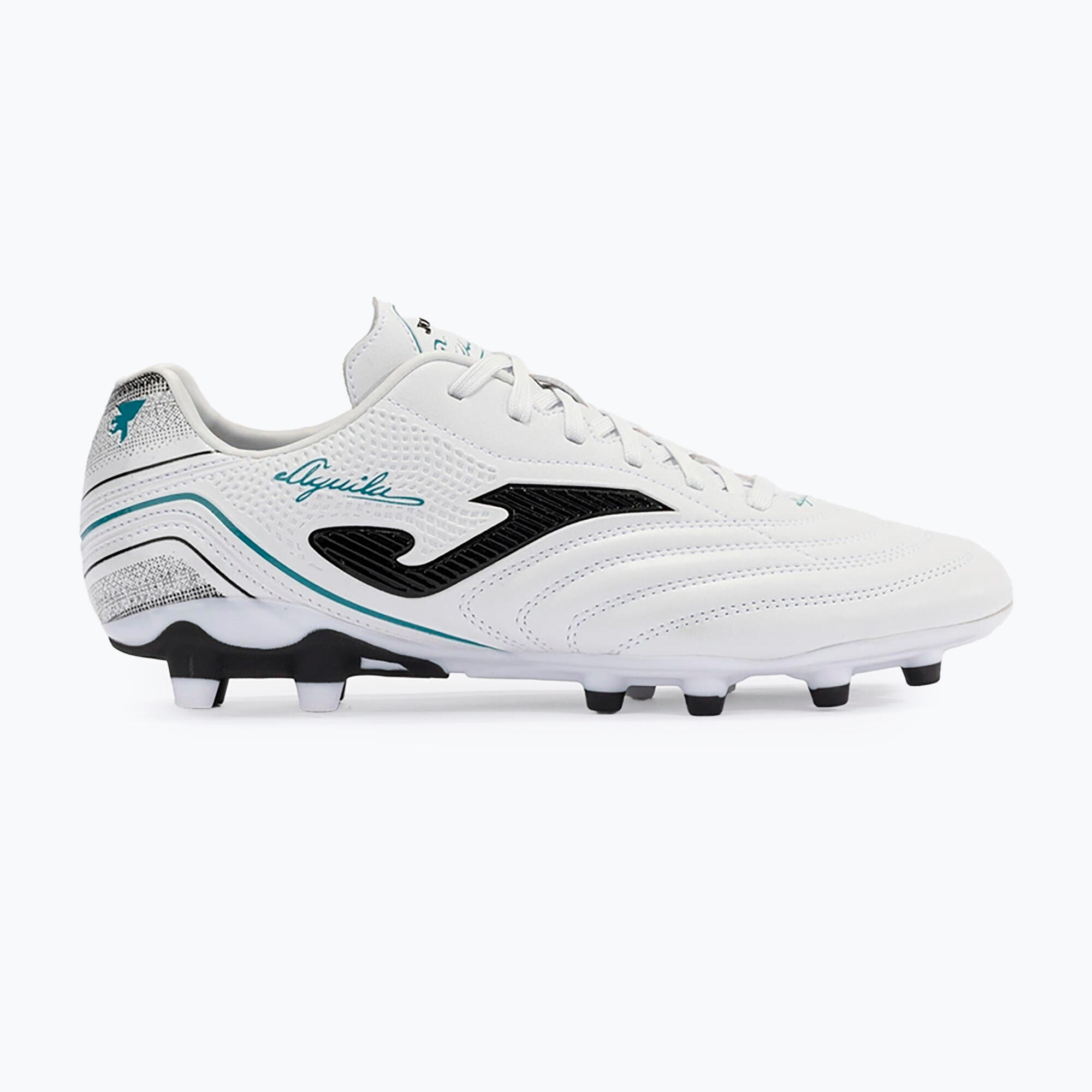 Ghete fotbal Aguila 2402 FG, alb/negru 2/2