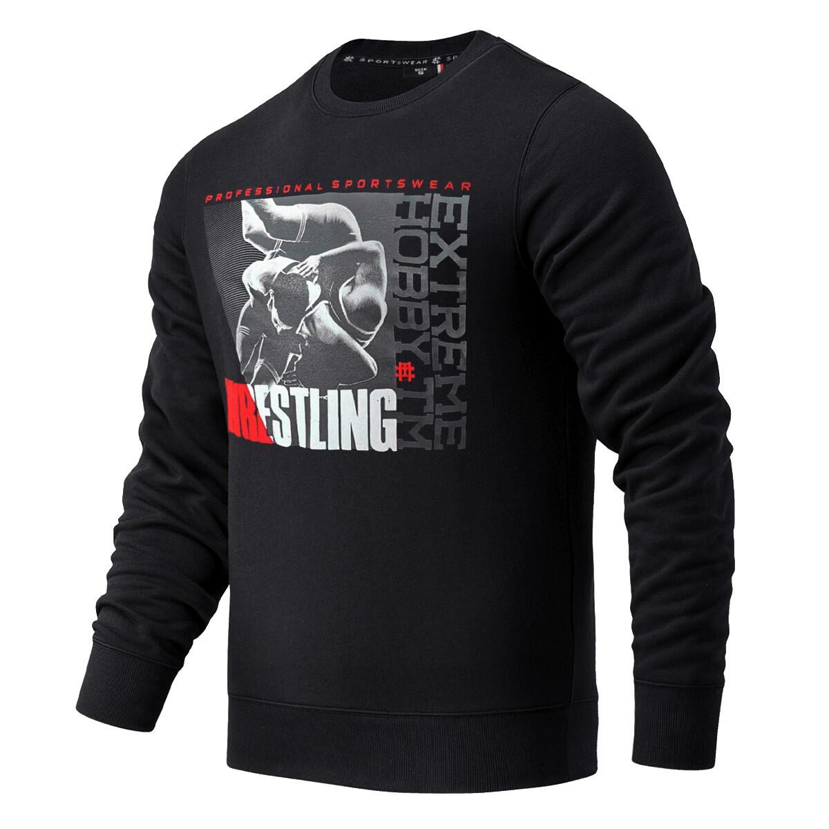 EXTREME HOBBY Felpa girocollo da uomo EXTREME HOBBY WRESTLING PRO