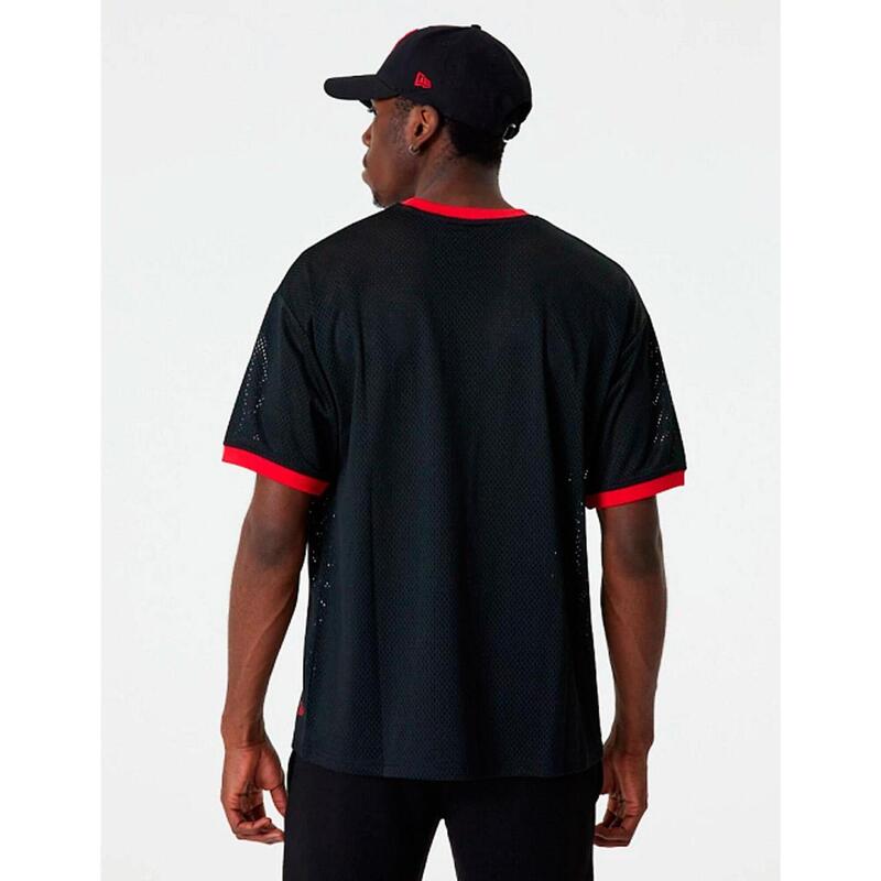 Camisetas para Hombre New era Logo mesh bulls Negro