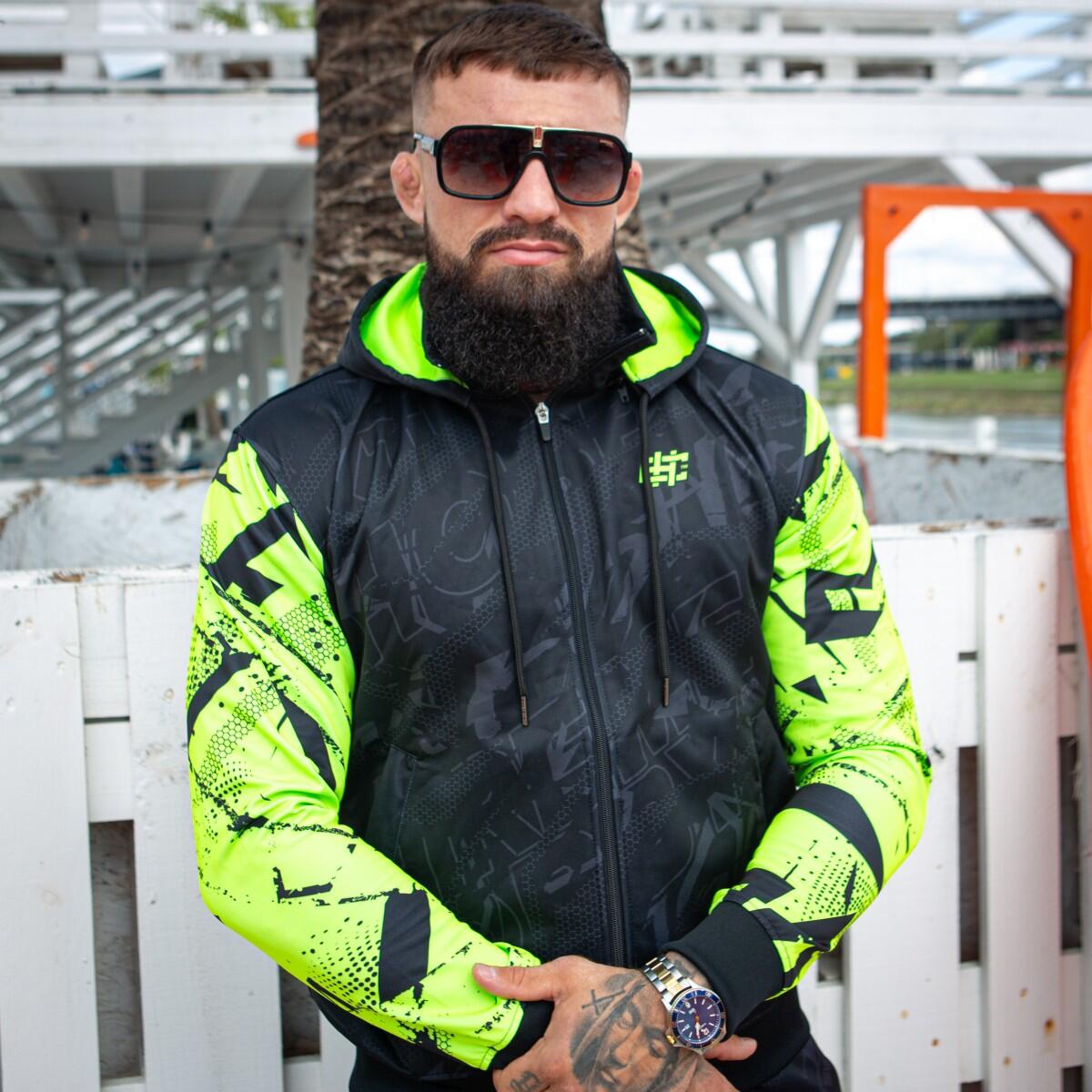 Felpa sportiva con zip e cappuccio da uomo EXTREME HOBBY NEO 2/7