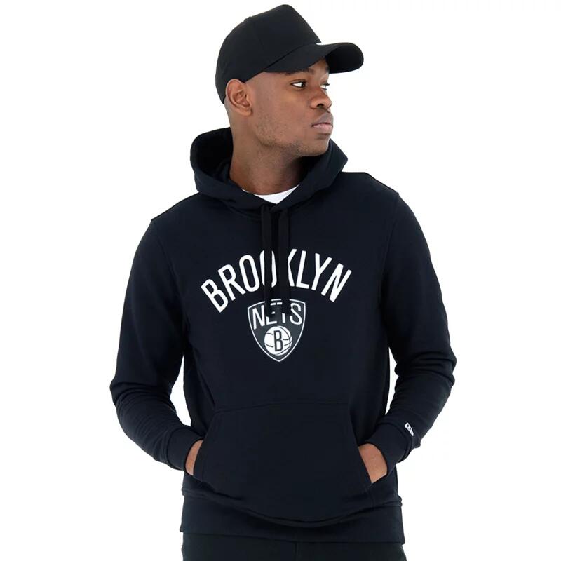 Sweat à Capuche NBA Brooklyn nets New Era Team logo Noir pour Homme 4/6