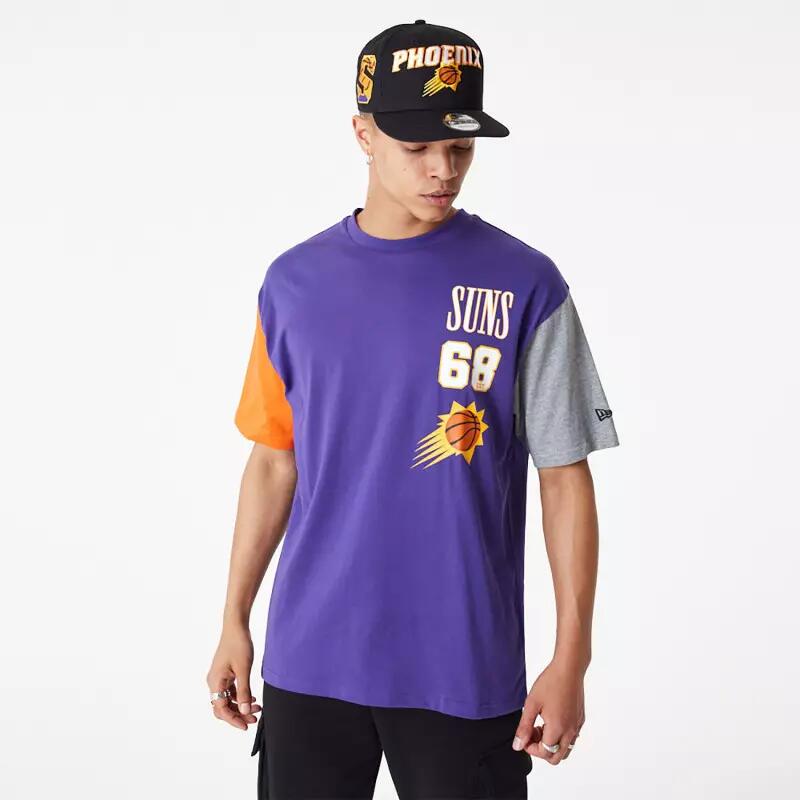 Camisetas para Hombre New era Sew phoenix suns Morado