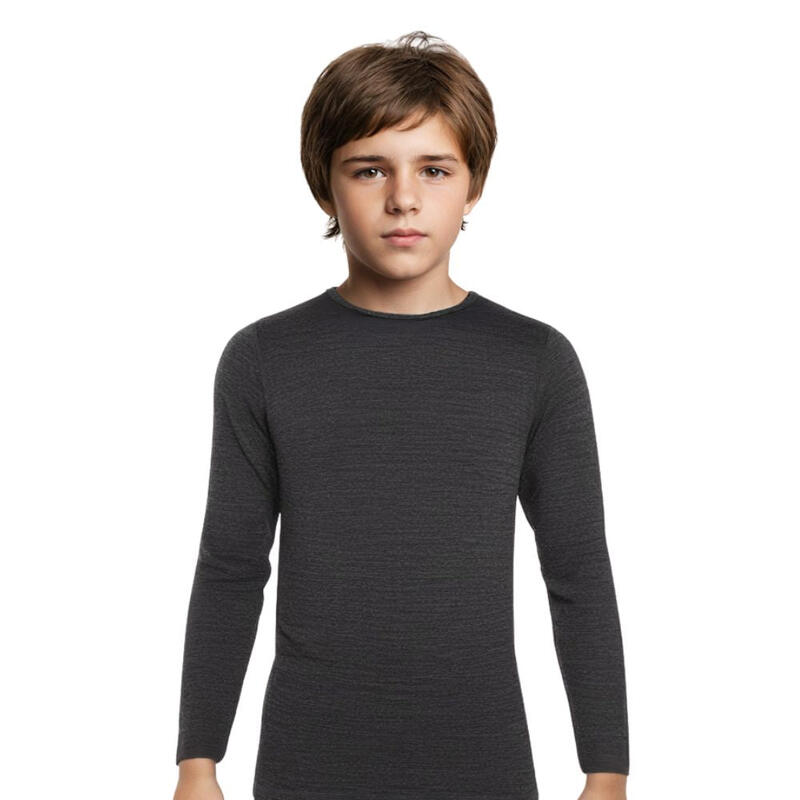 T-shirt enfant 100% laine de mérinos manches longues