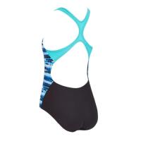 Maillot de bain Zoggs Rowleeback pour fille - Imprimé Rock Wave - Taille 34
