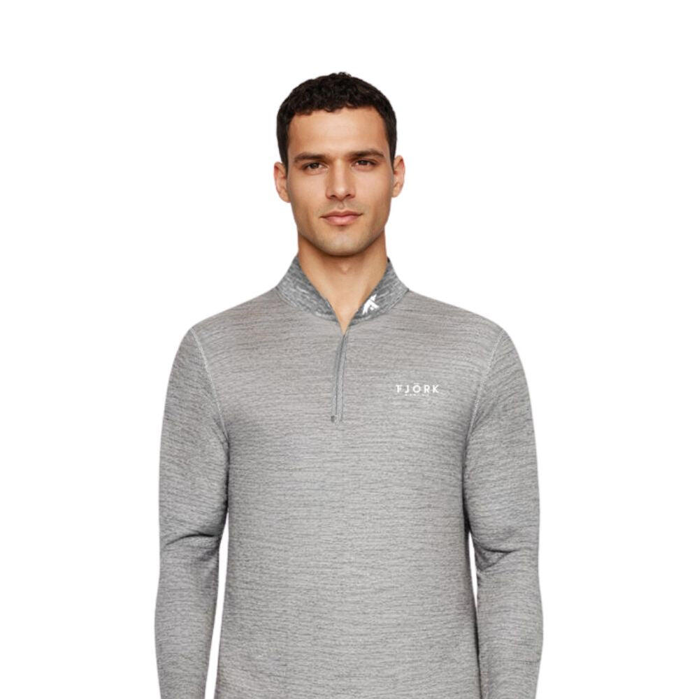 Men's 100% merino wool long-sleeved T-shirt - Finn 210 Zip