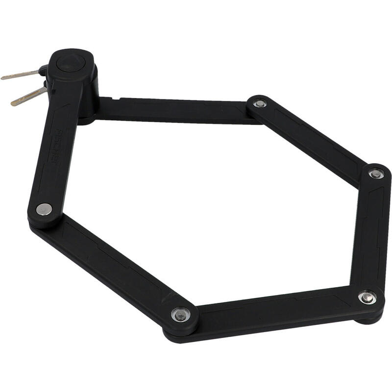 Antifurt pliabil cu suport prindere pe bicicleta, 2 chei, 85 cm