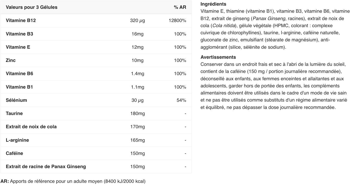 Taurine - Taurine Synergy+ - 90 Gélules 2/2