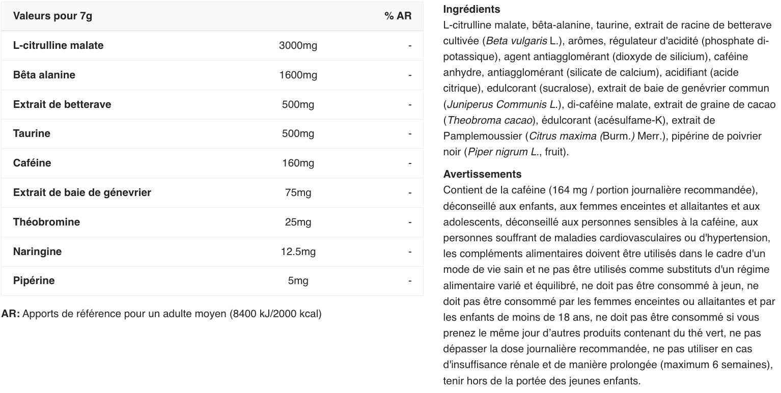 Pre-workout - Total War - Limonata Blu 420g 2/3