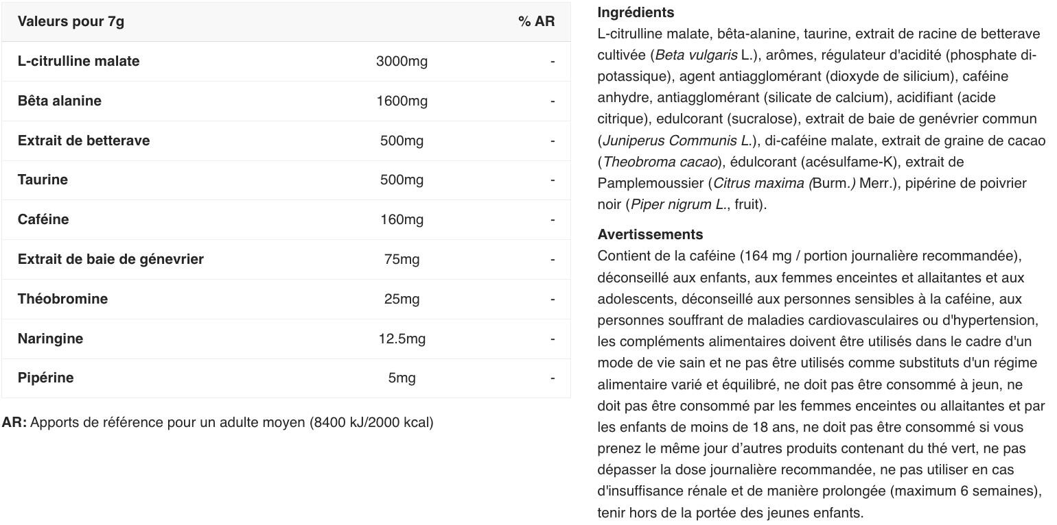 Pre-workout - Total War - Ours en Gomme Acidulée 420g 2/3
