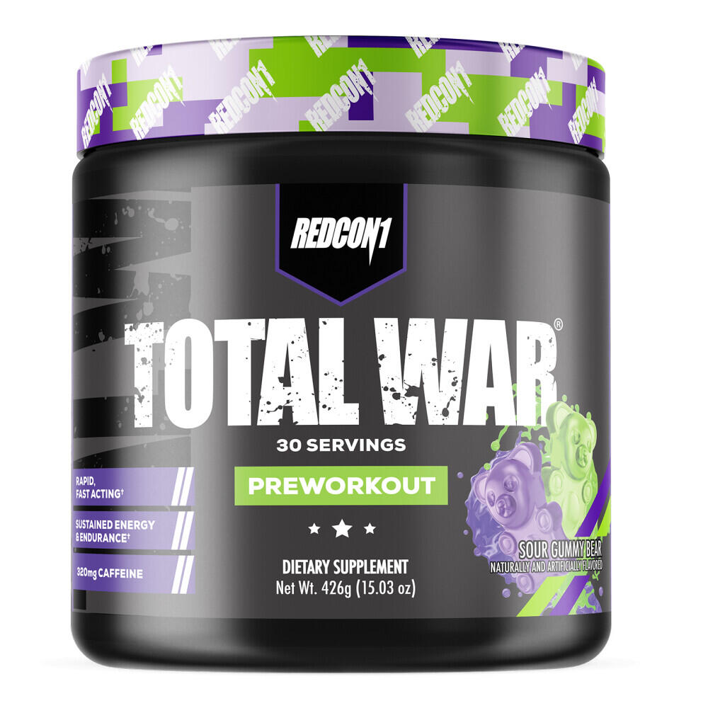 Redcon1 Total War Pre Workout 30 Servings sour gummy bear