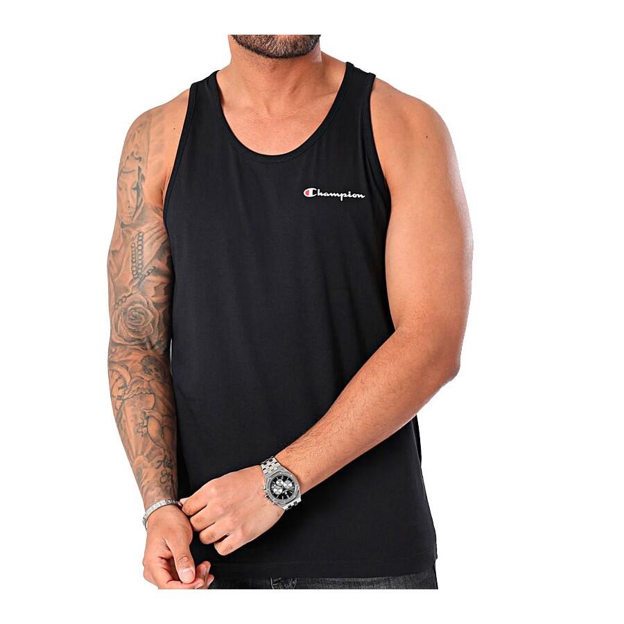 Camiseta Hombre Champion 219843 Negro 4/4