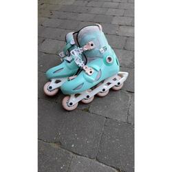 Entre Particuliers - Roller enfant vert/rose pastel Oxelo