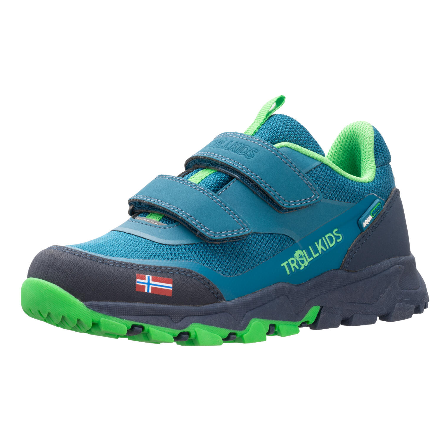 TROLLKIDS Kinder Wanderschuh Preikestolen dunkel Marine/Frischgrün