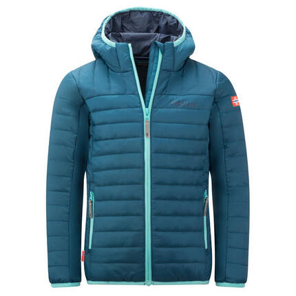 Kinder Steppjacke Eikefjord Marineblau/Hellgrün