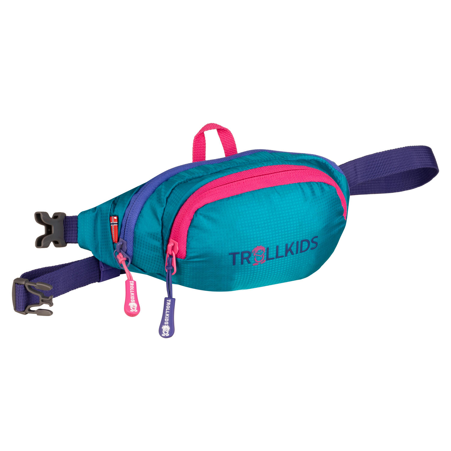 TROLLKIDS Kinder Bauchtasche Trolltunga Dunkeltürkis/Hellmagenta