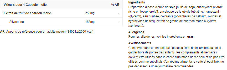 Milk Thistle (Cardo Mariano)  - 80 Softgels Scitec Nutrition 2/5