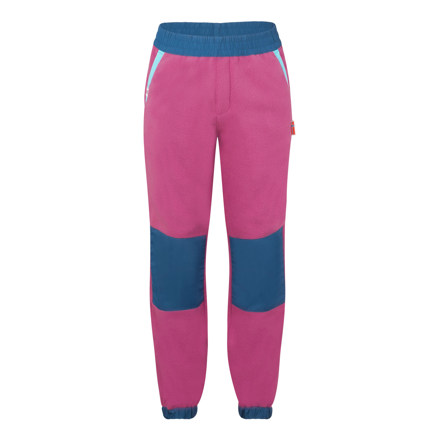 TROLLKIDS Kinder Fleecehose Troll XT Helle Beere/Madeirablau/Lagunenblau