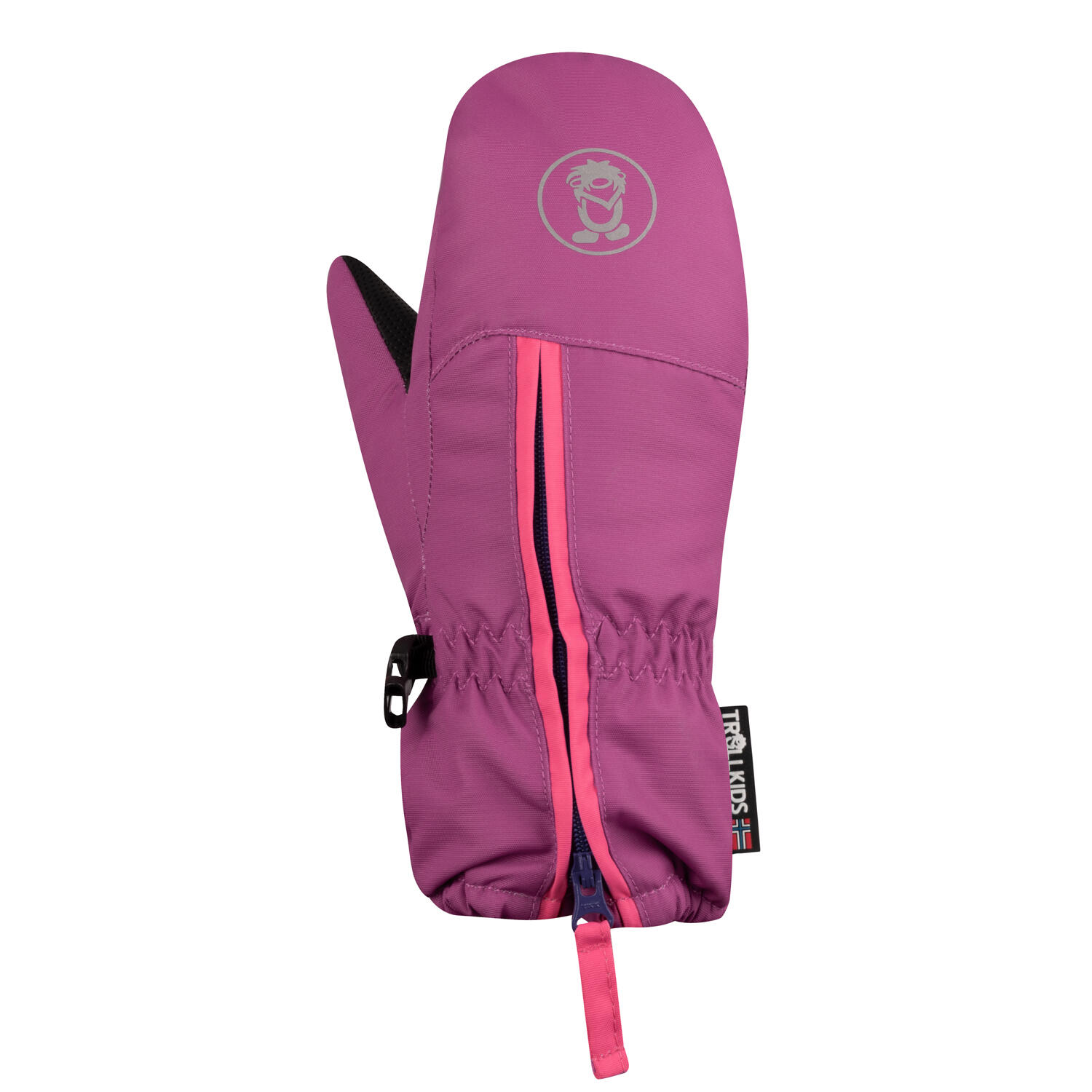 Kinder Skihandschuhe Troll Helle Beere/Hellmagenta 3/3