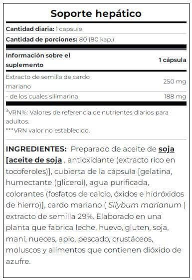 Milk Thistle (Cardo Mariano)  - 80 Softgels Scitec Nutrition 5/5
