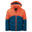 Kinder Winterjacke Gryllefjord Tieforange/Madeira blau/Tieforange