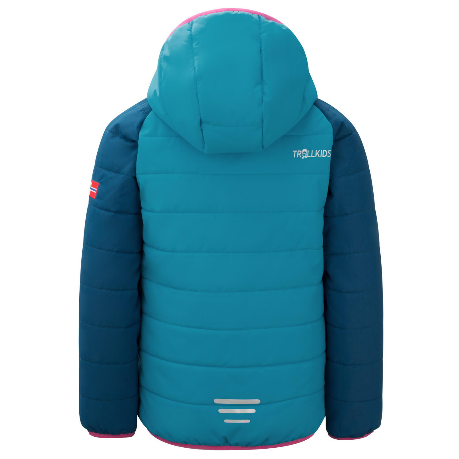 Kinder Skijacke Hafjell PRO Dunkeltürkis/Madeirablau/Helle Beere 2/3