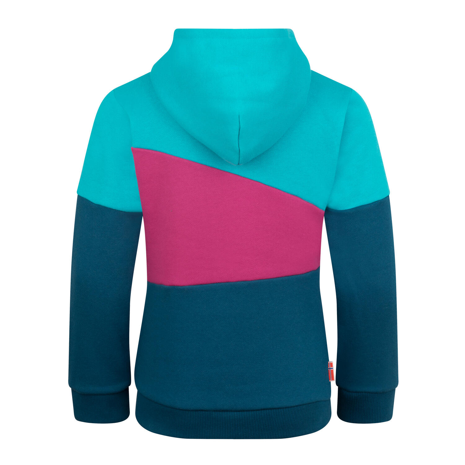 Kinder Kapuzenpullover Alesund Dunkeltürkis/Madeirablau/Helle Beere 2/3