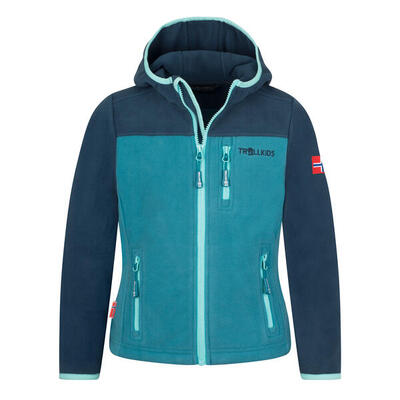 Kinder Fleecejacke Stavanger Dunkel Marine/Mystik Blau