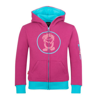 Hoodie Pullover mit Kapuze Sortland Kirschrot/Koralle