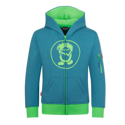 Hoodie Pullover mit Kapuze Sortland Kirschrot/Koralle
