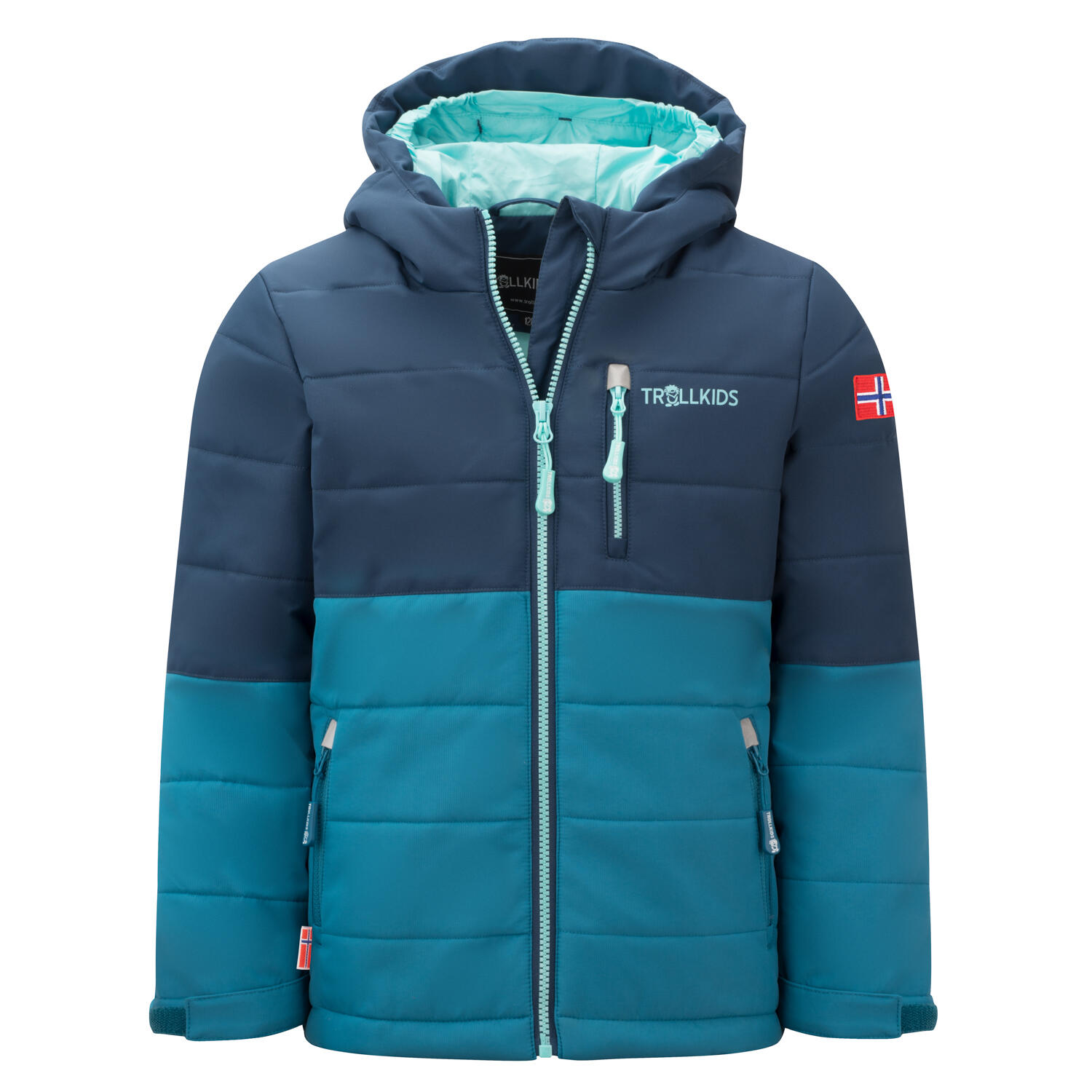 TROLLKIDS Kinder Skijacke Hemsedal XT Dunkel Marine/Mystik Blau