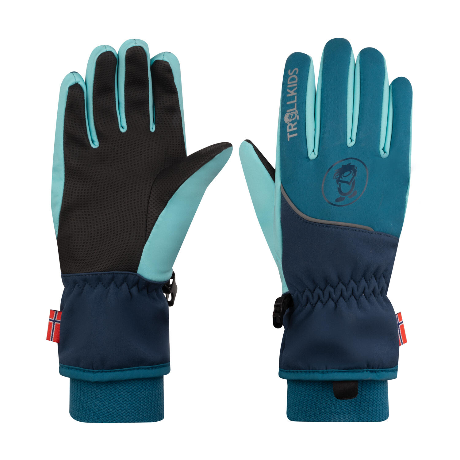 TROLLKIDS Kinder Skihandschuhe Trolltunga Dunkel Marine/Mystisches Blau