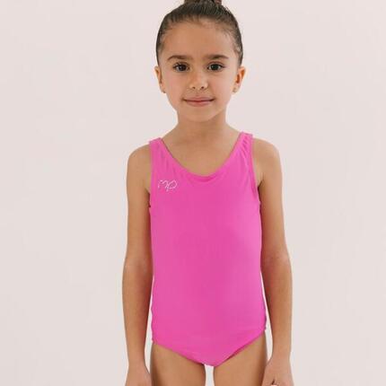 Maillot de Gymnastique Basic Rose Enfant