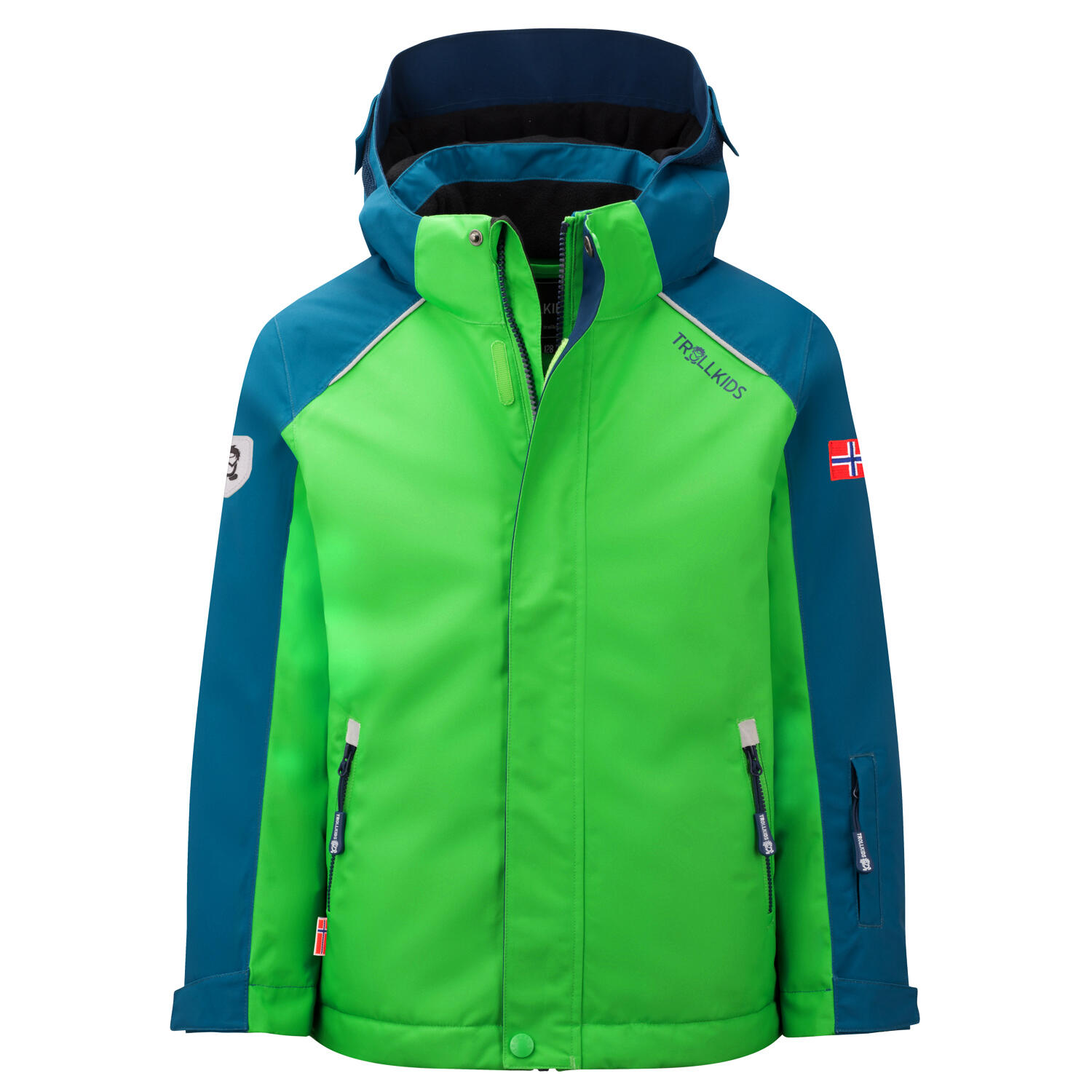 TROLLKIDS Kinder Winterjacke Holmenkollen PRO dunkel Marine/Frischgrün