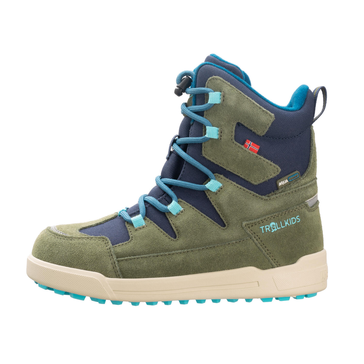 Kinder Winterstiefel Finnmark Tannengrün/Mystisches Blau 2/8