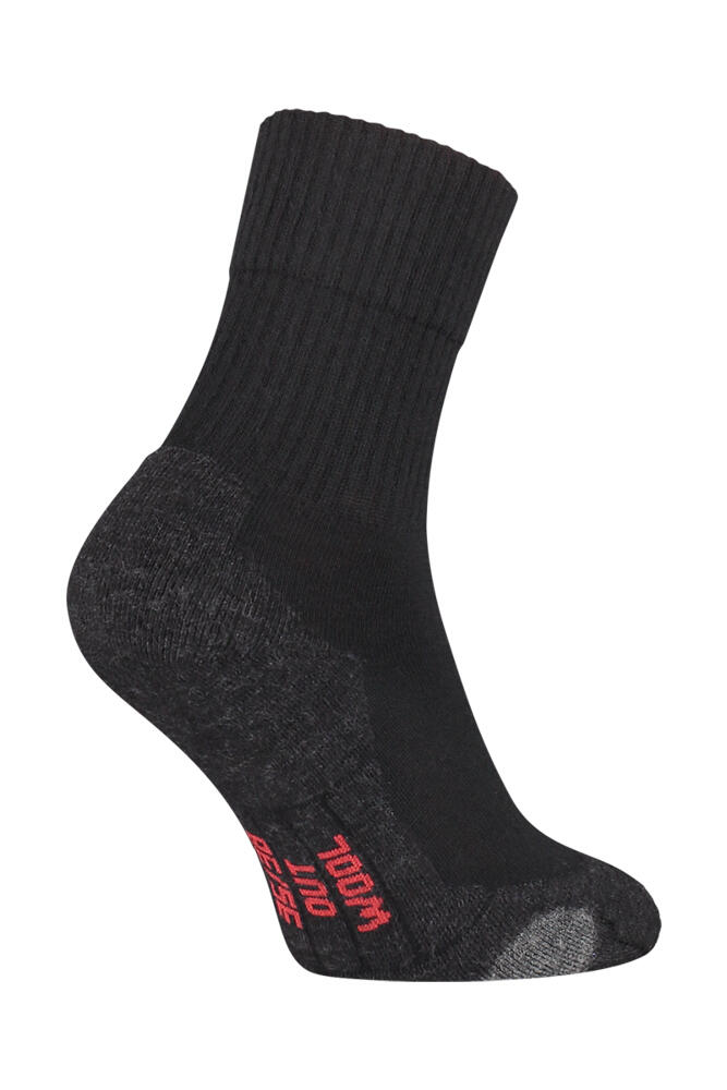 3 paires de chaussettes de randonnée en laine mérinos S12 Noir 43/45 3/5