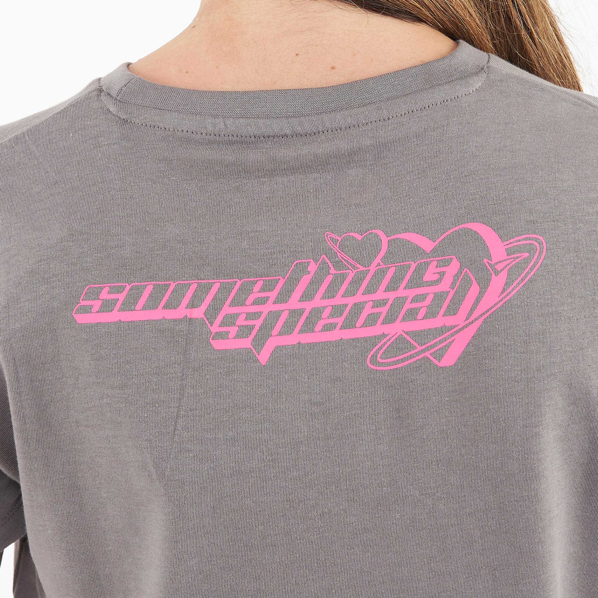Maglietta Crop in cotone SPECIAL piombo rosa 4/6
