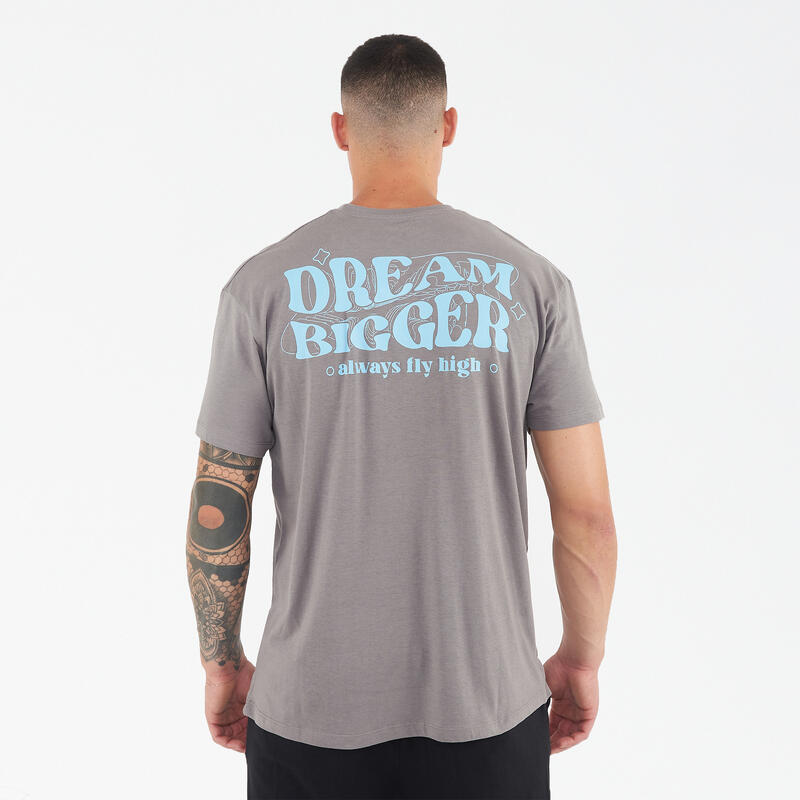 Bărbați T-shirt Coton BIGGER Gri
