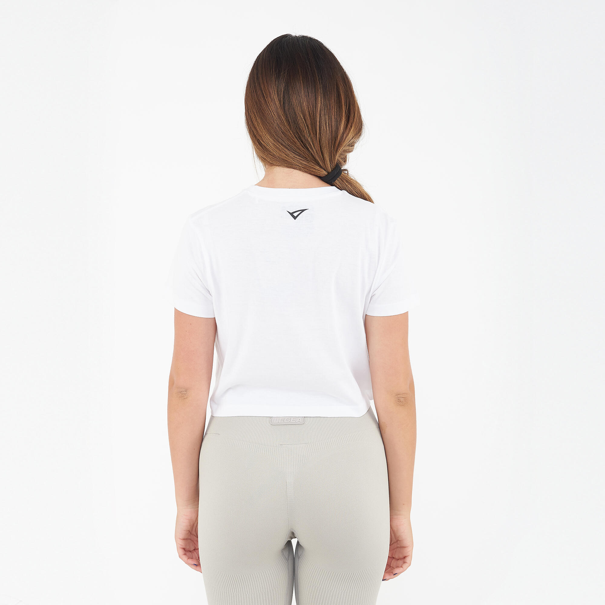 T-shirt corta da donna CROPPED TEE bianca 2/6