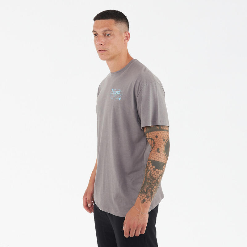 Bărbați T-shirt Coton BIGGER Gri
