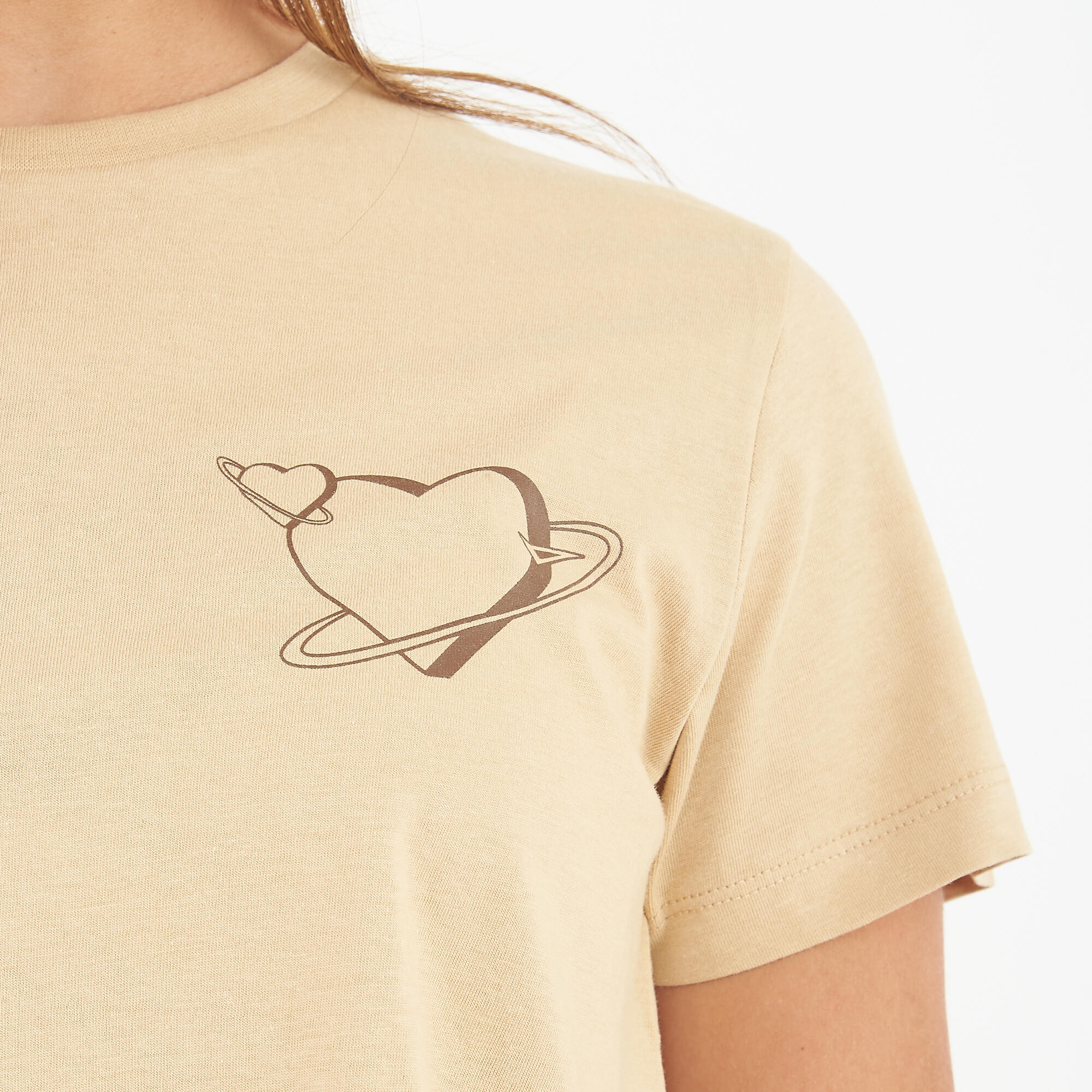 Maglietta Crop in cotone SPECIAL beige 4/6