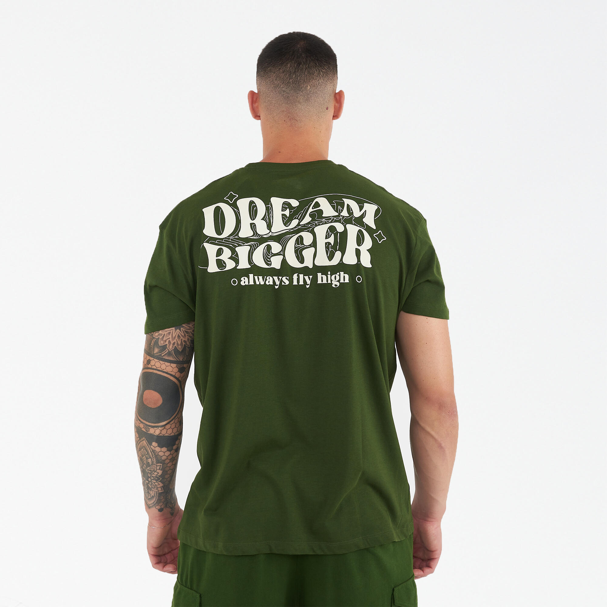 T-shirt aus Baumwolle BIGGER militärgrün 2/6