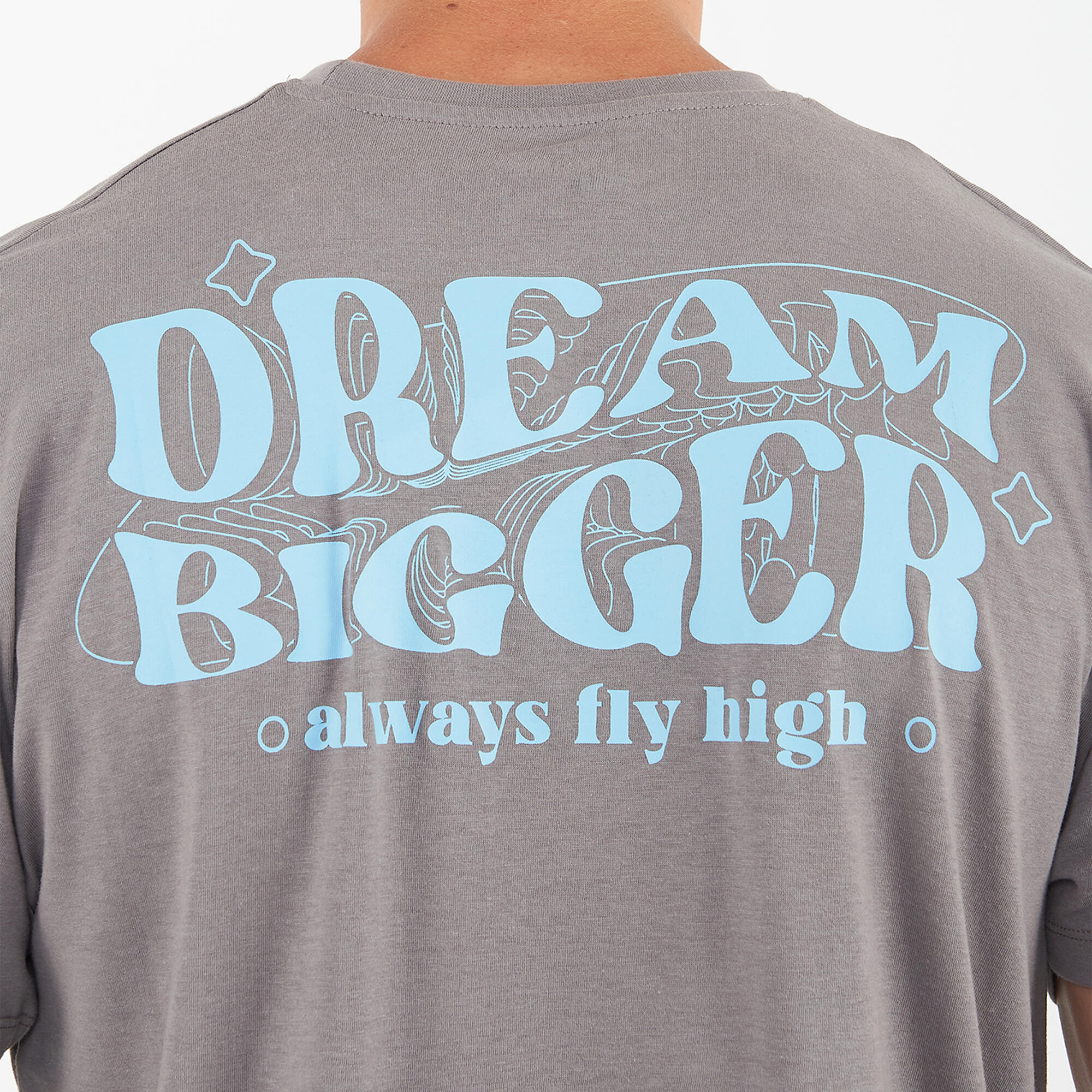 T-shirt in cotone BIGGER grigio 5/6