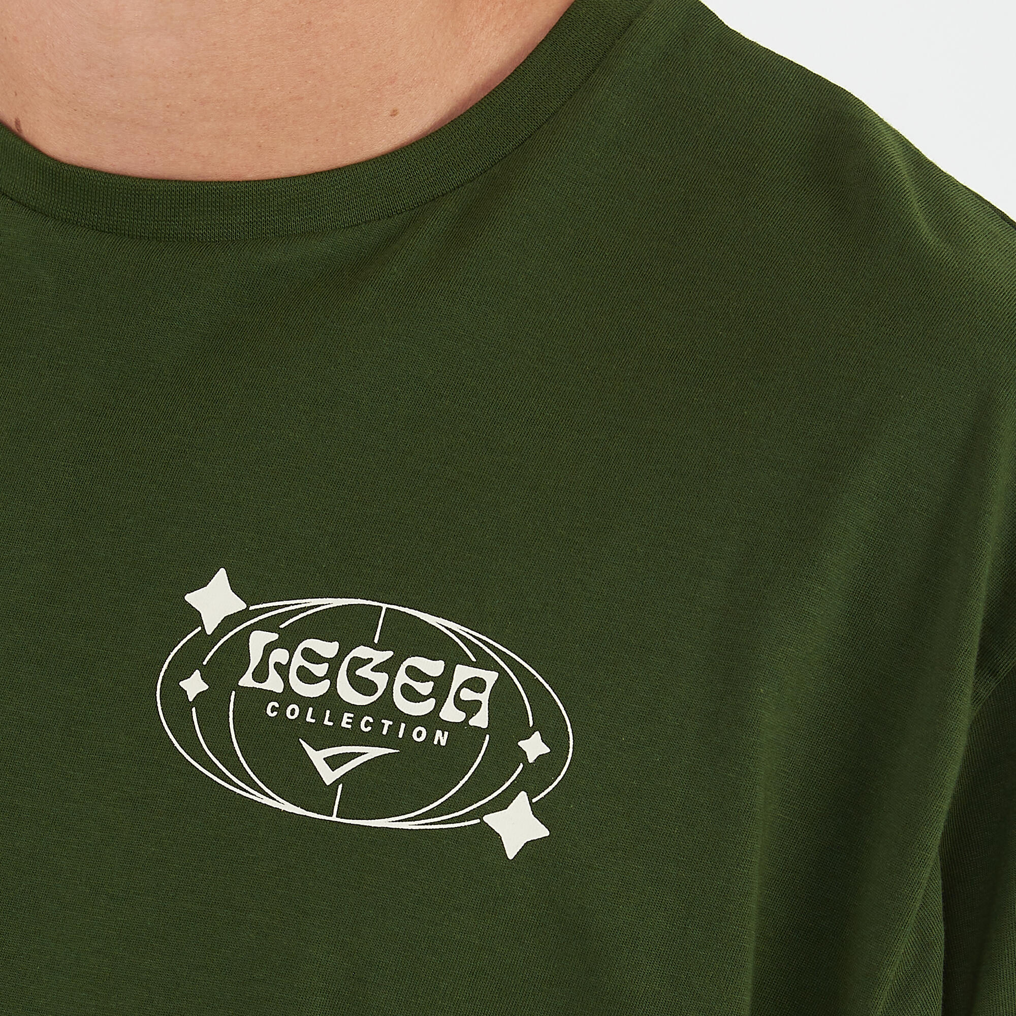 T-shirt aus Baumwolle BIGGER militärgrün 4/6