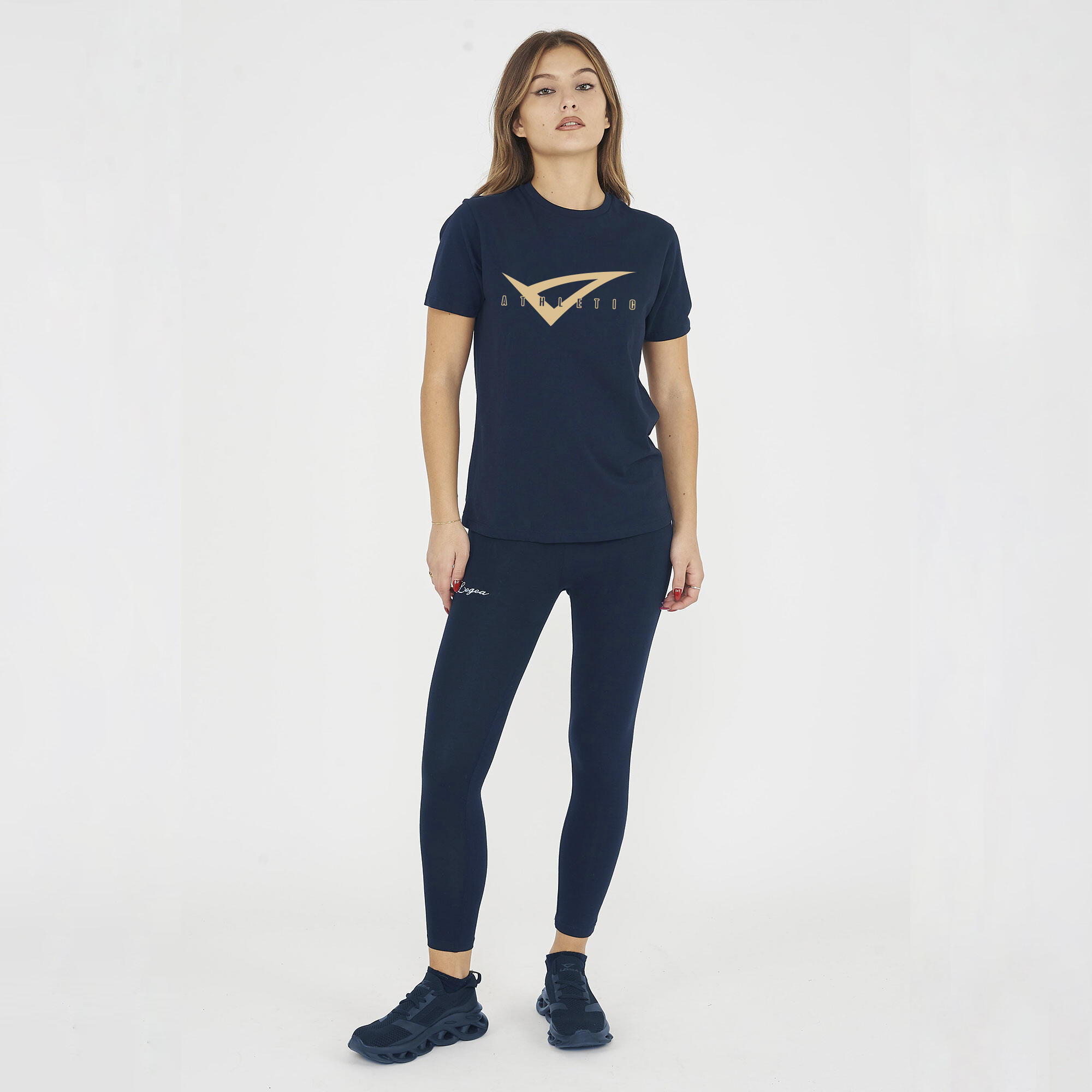 T-shirt in cotone da donna MOVE blu 4/6