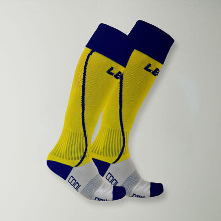 Adult Football Socks Gold Pro Comfortable Yellow Blue