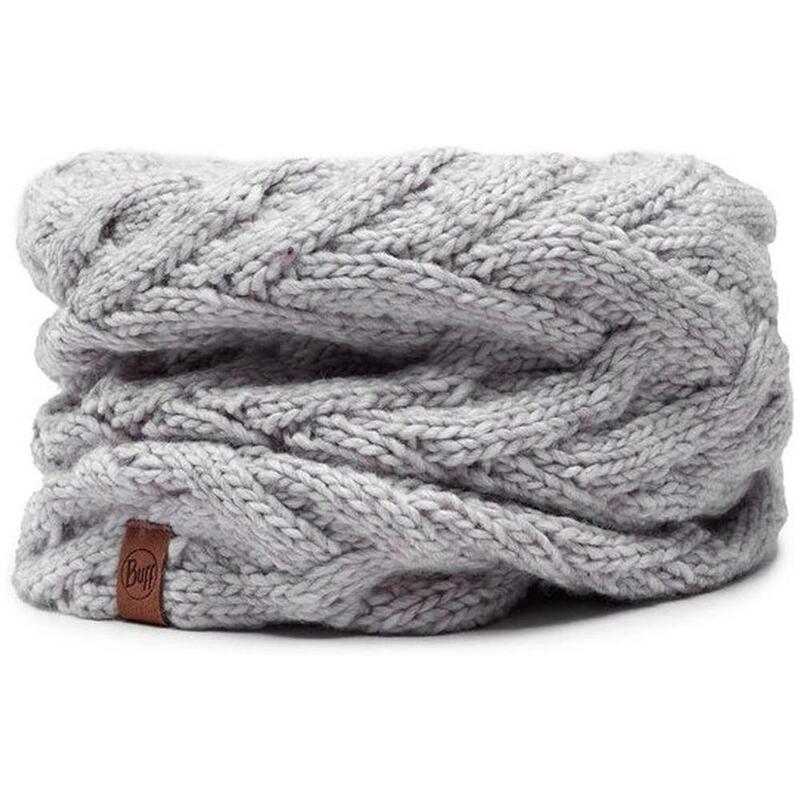 Braga de cuello unisex Buff Knitted & fleece en color gris